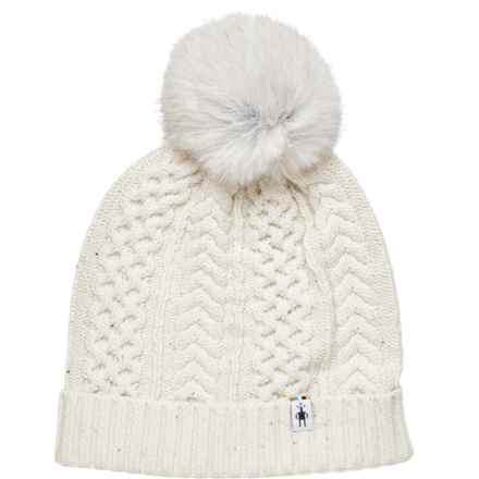 SmartWool Lodge Girl Beanie - Merino Wool in Natural Donegal