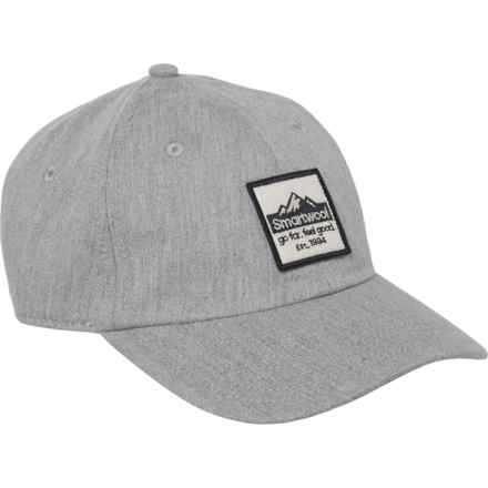SmartWool Logo Baseball Cap in Light Gray Heather