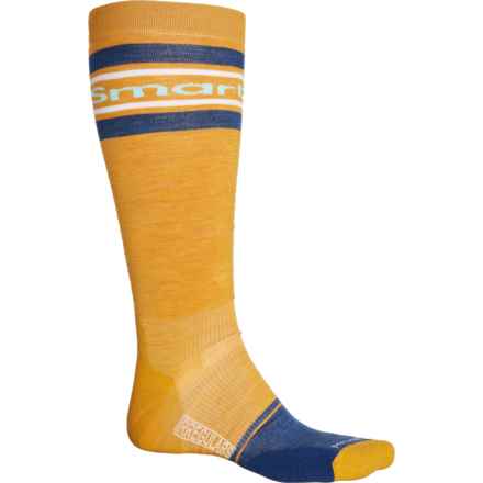 SmartWool Logo Snowboard Targeted Cushion Socks - Merino Wool, Over the Calf (For Men and Women) in Honey Gold