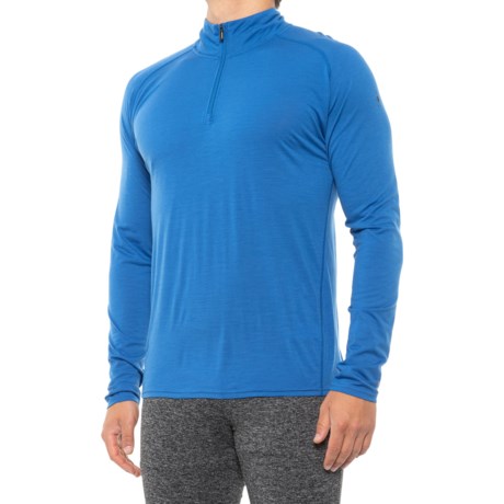 SmartWool Merino 150 Base Layer Top, Merino Wool, Zip-Neck, Long Sleeve ...