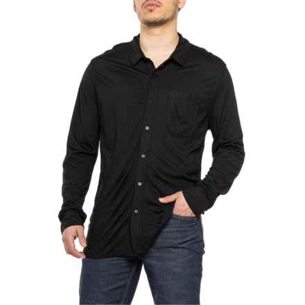 SmartWool Merino 150 Sport Button-Down Shirt - Merino Wool, Long Sleeve in Black