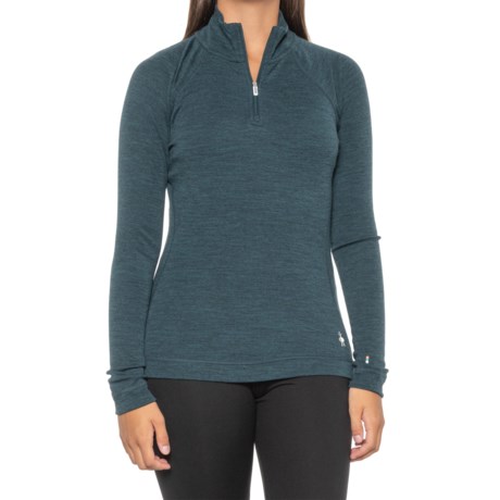 SmartWool Merino 250 Base Layer Top - Merino Wool, Zip Neck, Long Sleeve in Apparel Nts Twilight Blue Heather