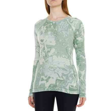 SmartWool Merino 250 Pattern Base Layer Top - Merino Wool, Long Sleeve in Jade Marble