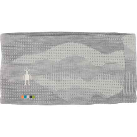 SmartWool Merino 250 Pattern Reversible Headband - Merino Wool (For Women) in Light Grey Mountain Scape