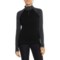 SmartWool Merino 250 Patterned Base Layer Top - Merino Wool, Zip Neck, Long Sleeve in Black Dot