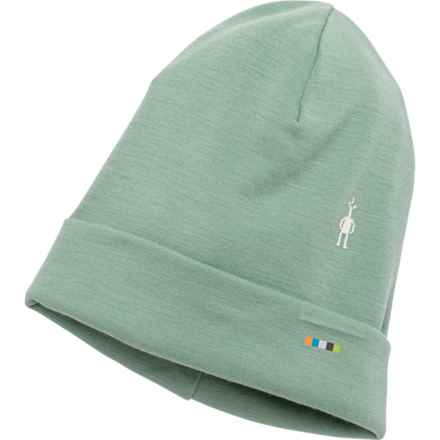SmartWool Merino 250 Reversible Pattern Beanie - Merino Wool (For Big Girls) in Jade Heather