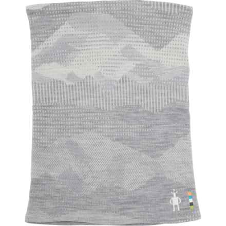 SmartWool Merino 250 Reversible Pattern Neck Gaiter - Merino Wool (For Men) in Light Grey Mountain Scape