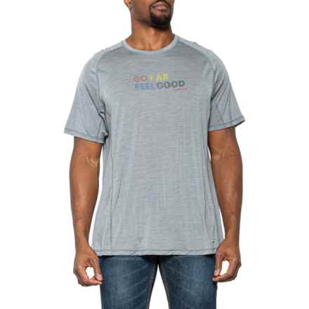 SmartWool Merino Sport 120 T-Shirt - Merino Wool, Short Sleeve in Light Gray Heather