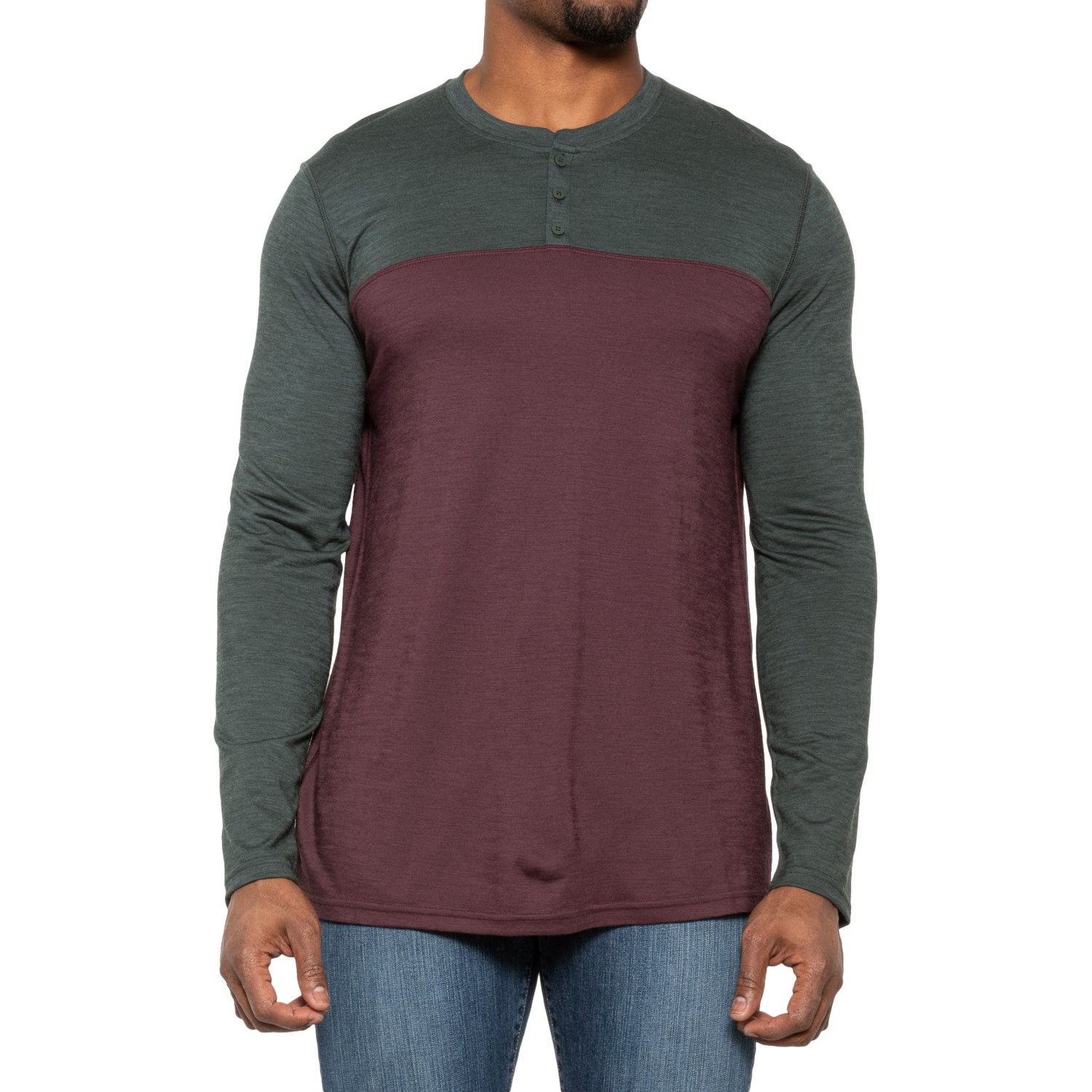 SmartWool Merino Sport 150 Base Layer Henley Shirt (For Men)