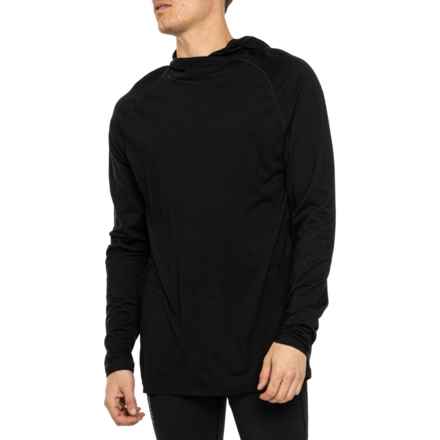 SmartWool Merino Sport 150 Hooded Base Layer Top - Merino Wool, Long Sleeve in Black