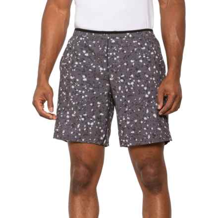 SmartWool Merino Sport Lined Shorts - 8” in Black Composite Print