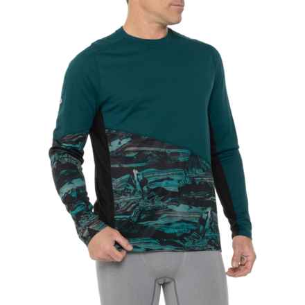 SmartWool Mountain Bike Jersey - Merino Wool, Long Sleeve in Twilight Marble Giants
