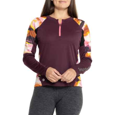 SmartWool Mountain Bike Jersey - Zip Neck, Long Sleeve in Eggplant