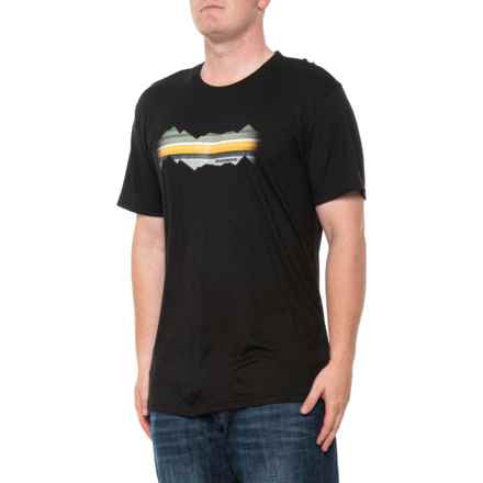 SmartWool Mountain Horizon Sport Graphic T-Shirt - Merino Wool, Short Sleeve in Black