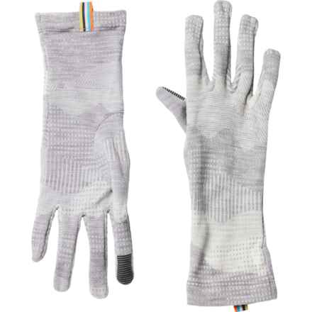 SmartWool Mountain Scape Thermal Patterned Gloves - Merino Wool (For Men) in Light Grey Mountain Scape