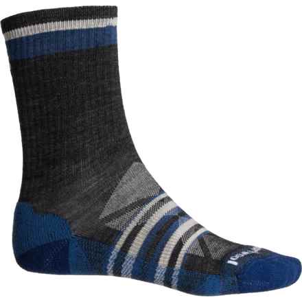 SmartWool Outdoor Light Cushion Socks - Merino Wool, Crew (For Men and Women) in Charcoal
