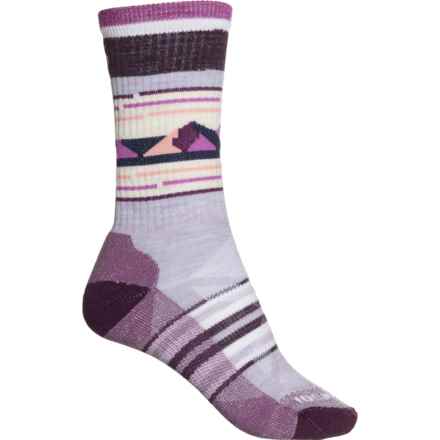 SmartWool Outdoor Light Cushion Socks - Merino Wool, Crew (For Women) in Purple Eclipse