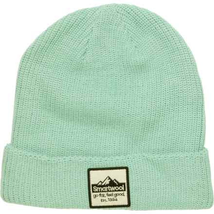 SmartWool Patch Beanie - Merino Wool in Arctic Green