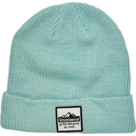 SmartWool Patch Beanie - Merino Wool in Arctic Green