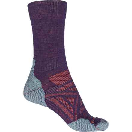 SmartWool PhD® Outdoor Light-Performance Socks - Merino Wool, Crew (For Women) in Mountain Purple