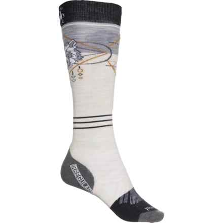 SmartWool PhD® Pro Freeski Ski Socks - Merino Wool, Over the Calf (For Women) in Black