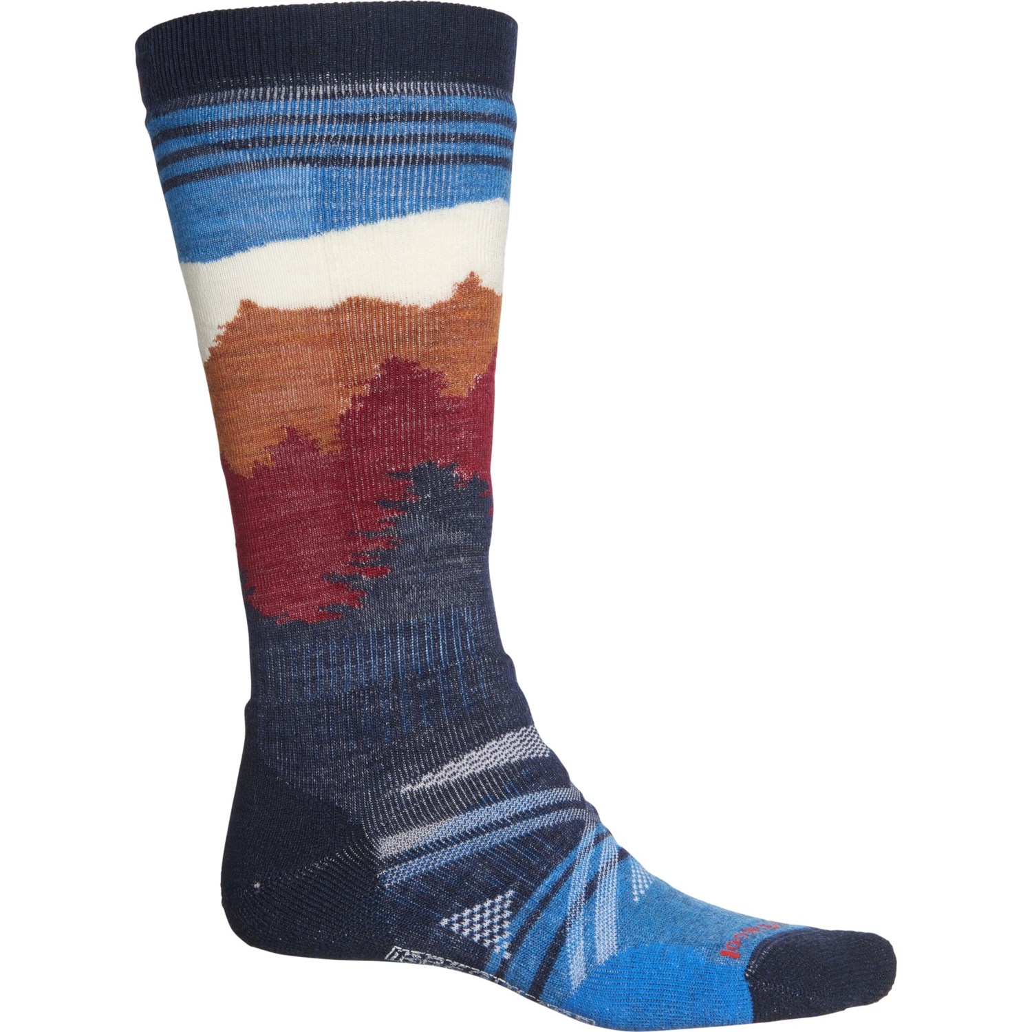 smartwool women's phd ski medium pattern socks