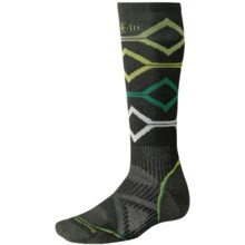 SmartWool PhD Snowboard Socks - Merino Wool, Midweight, Over-the-Calf (For Men and Women) in Forest - 2nds