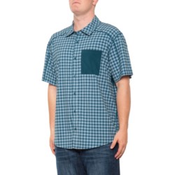 SmartWool Printed Button-Down Shirt - Short Sleeve in Twilight Gingham