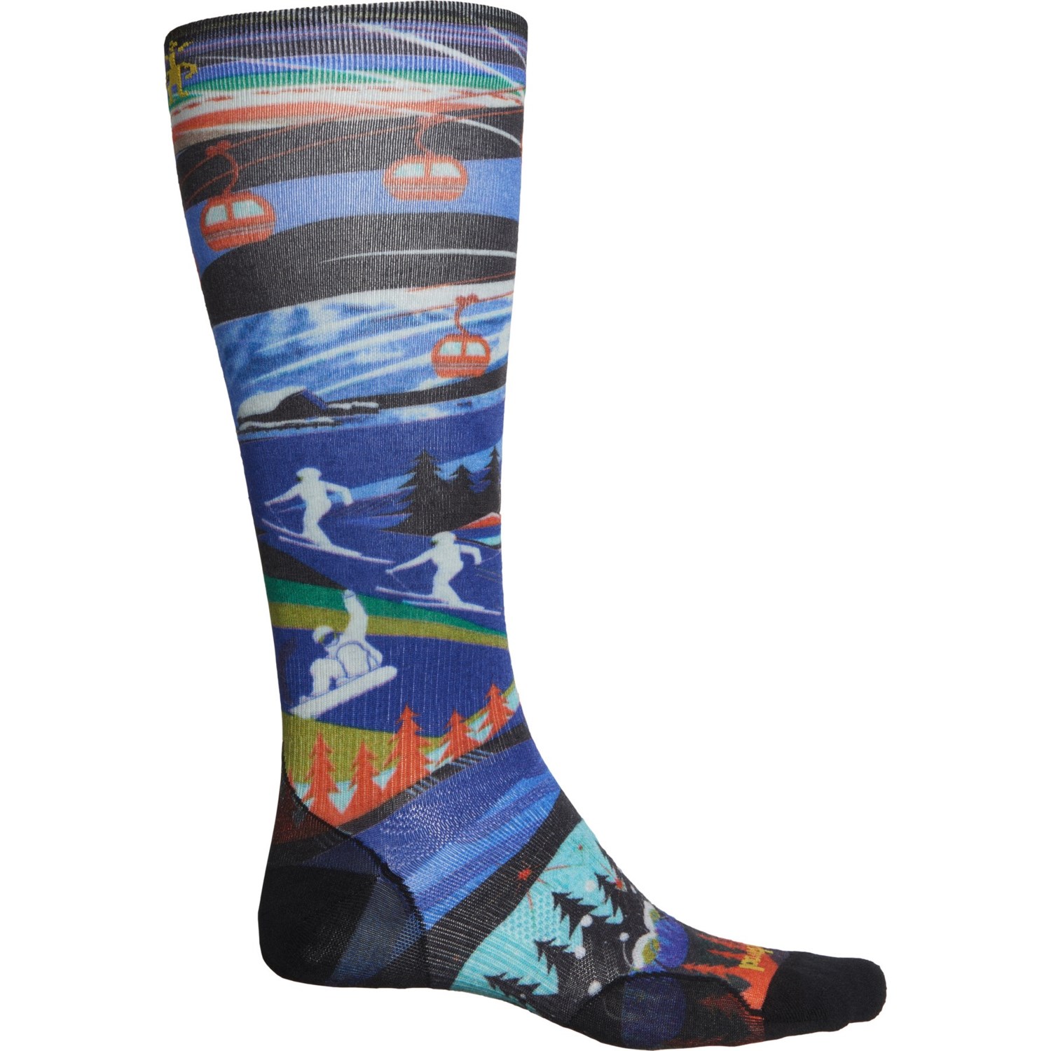 SmartWool Zero Cushion Galactic Ski Print OTC Skisokken Dames - 092 SmartWool Zero Cushion Galactic Ski Print OTC Skisokken Dames - 092