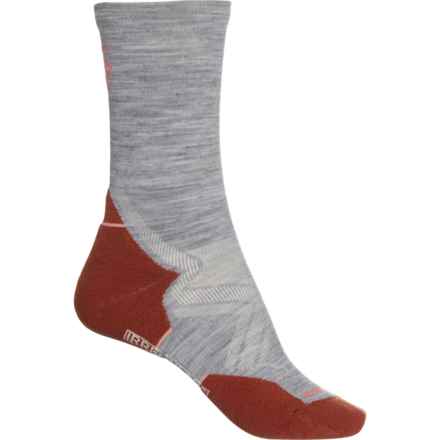 SmartWool Run Cold-Weather Targeted Cushion Socks - Merino Wool, Crew (For Women) in Light Gray