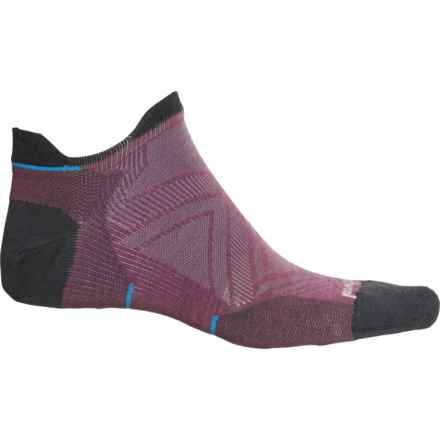 SmartWool Run Low Socks - Merino Wool, Ankle (For Men and Women) in Argyle Purple