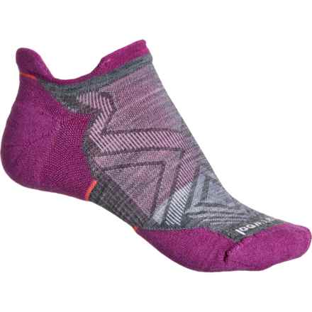 SmartWool Run Targeted Cushion Low-Cut Running Socks - Merino Wool, Below the Ankle (For Women) in Medium Gray
