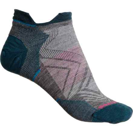 SmartWool Run Zero Cushion Low-Cut Socks - 3-Pack, Merino Wool, Below the Ankle (For Women) in Medium Gray
