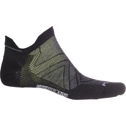 SmartWool Run Zero Cushion Low Socks - Merino Wool, Ankle (For Men and Women) in Black