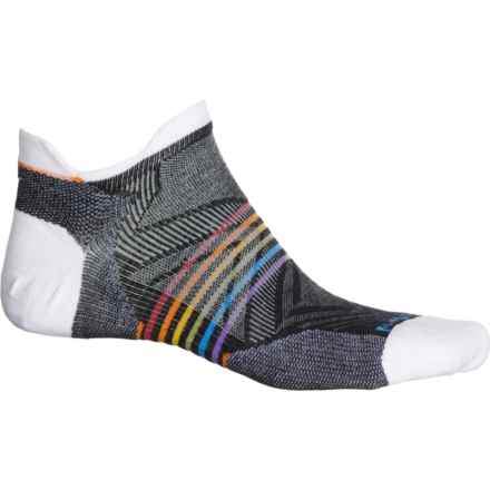 SmartWool Run Zero Cushion Pride Low-Cut Socks - Merino Wool, Below the Ankle (For Men and Women) in Black