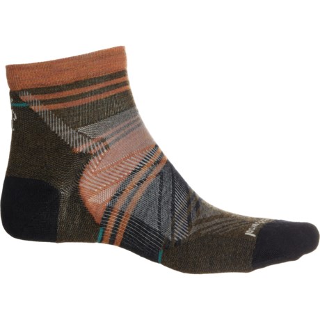 SmartWool Run Zero Cushion Print Socks - Merino Wool, Ankle (For Men and Women) in Black
