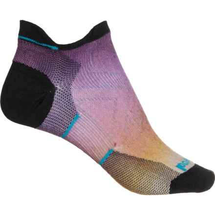 SmartWool Run Zero Cushion Printed Low Cut Socks - Merino Wool, Ankle (For Women) in Picante