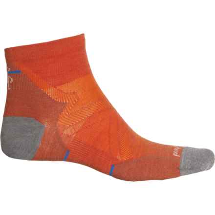SmartWool Run Zero Cushion Socks - Merino Wool, Ankle (For Men) in Orange Rust