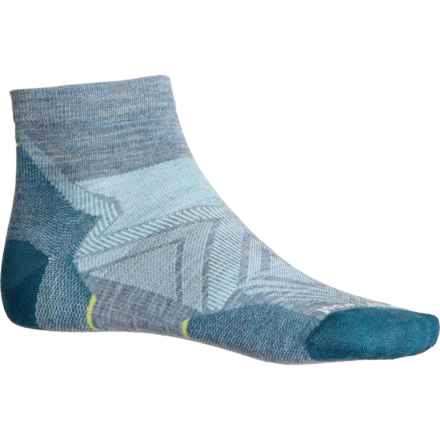 SmartWool Run Zero Cushion Socks - Merino Wool, Ankle (For Women) in Pewter Blue