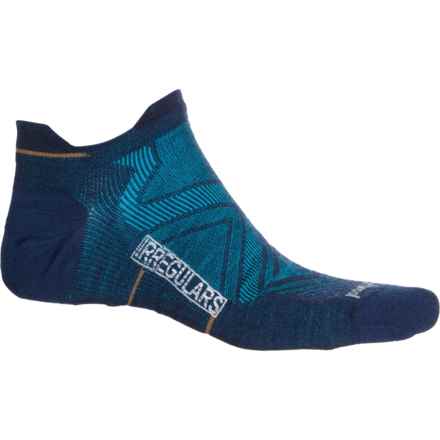 SmartWool Run Zero Cushion Socks - Merino Wool, Below the Ankle (For Men and Women) in Laguna Blue