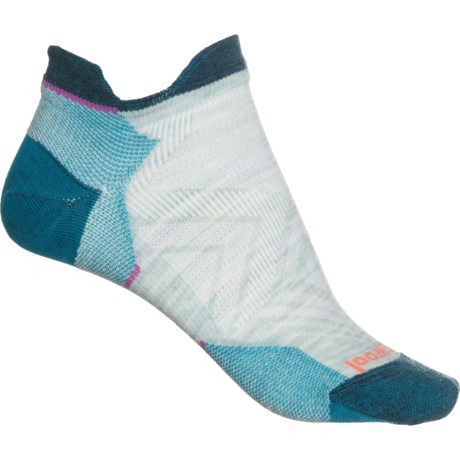 SmartWool Run Zero Cushion Socks - Merino Wool, Below the Ankle (For Women) in Frosty Green