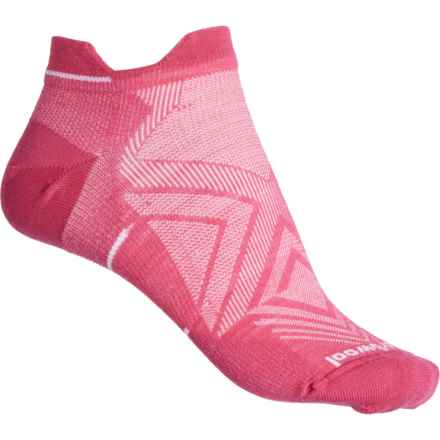 SmartWool Run Zero Cushion Socks - Merino Wool, Below the Ankle (For Women) in Power Pink