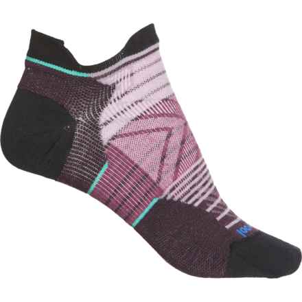 SmartWool Run Zero Cushion Stripe Socks - Below the Ankle (For Women) in Purple Eclipse