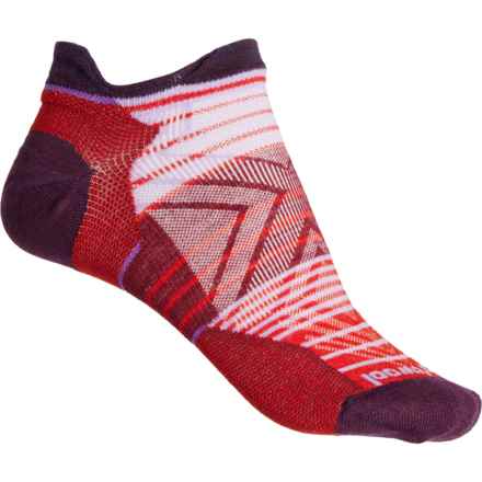 SmartWool Run Zero Cushion Striped Socks - Merino Wool, Below the Ankle (For Women) in Tandoori Orange