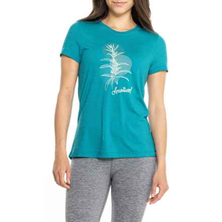 SmartWool Sage Plant Graphic T-Shirt - Merino Wool, Short Sleeve in Deep Lake