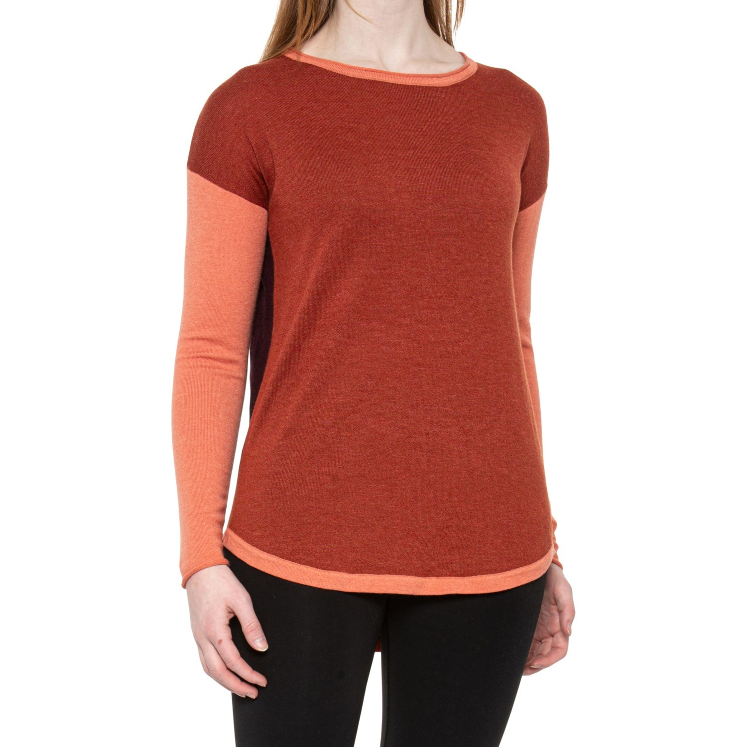 SmartWool Shadow Pine Color-Block Sweater (For Women)