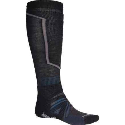 SmartWool Ski Full Cushion Ski Socks - Merino Wool, Over the Calf (For Men and Women) in Black