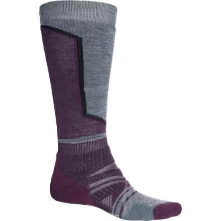 SmartWool Ski Full Cushion Ski Socks - Merino Wool, Over the Calf (For Men and Women) in Purple Iris