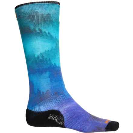 SmartWool Ski Targeted Cushion Compression Socks - Merino Wool, Over the Calf (For Men and Women) in Black
