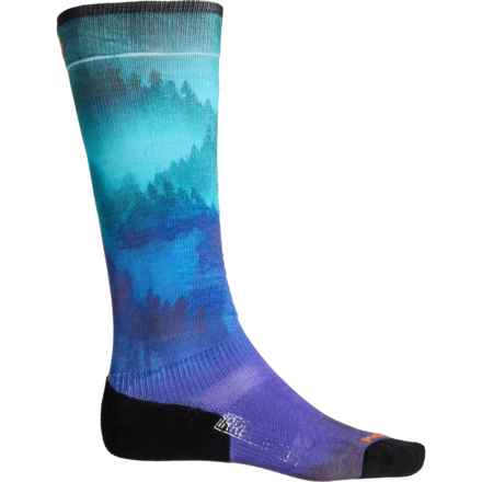 SmartWool Ski Targeted Cushion Compression Socks - Merino Wool, Over the Calf (For Men and Women) in Black